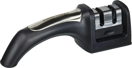 Ergo Chef Fastedge - Afilador de cuchillos de 2 etapas, afilador de cuchillos de cocina de mesa, carburo de tungsteno y inserciones de cerámica,