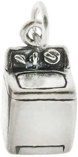 Lavadora Lavadora Lavandería 3D 925 Plata Esterlina Colgante Pulsera Joyería Fabricación Suministro, Plata esterlina, No es una piedra preciosa