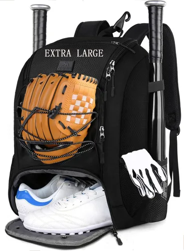 Miniatura 15 de MATEIN Mochila de Béisbol, Bolsa de Bate de Sóftbol con Compartimento para Zapatos para Jóvenes, Niños y Adultos, Bolsa de Béisbol Ligera con Gancho