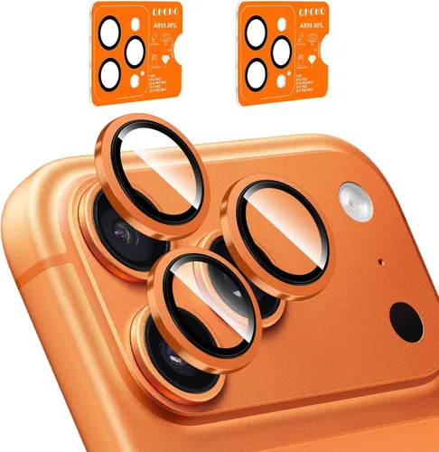 Miniatura 9 de QHOHQ Juego de 3 protectores de lente de cámara para iPhone 17 Pro Max/17 Pro/16 Pro Max/16 Pro/15 Pro Max/15 Pro, protector de lente individual 3