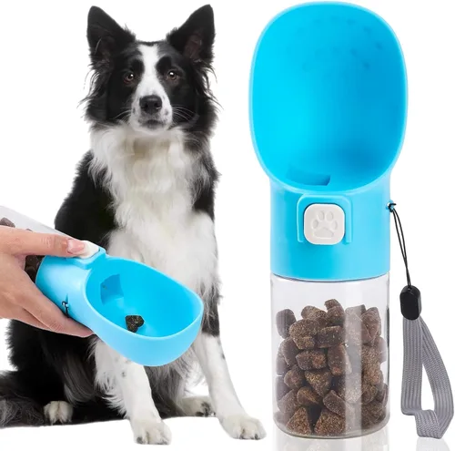 Miniatura 10 de Colorday Dispensador de golosinas de mano para perros, bolsa integrada para clicker y golosinas, comedero de mano para entrenamiento de cachorros