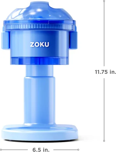 Miniatura 4 de ZOKU Máquina de cono de nieve, máquina de hielo afeitado fácil de usar con cuchillas de acero inoxidable para golosinas congeladas caseras, perfecta
