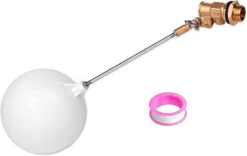 Válvula de flotador Válvula de bola de latón de 1/2 pulgada Brazo ajustable para ganado Canal de agua Tanque de stock Llenado automático para agua