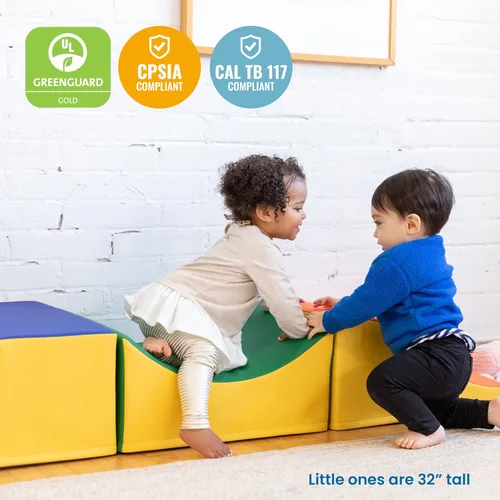 Miniatura 5 de ECR4Kids SoftZone Traversing Trio Climber, juego para principiantes, surtido, 3 piezas Variado