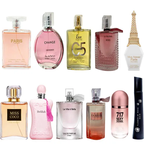 Miniatura 8 de A CENTER Perfume para mujer de 3.4 onzas líquidas, cada Eau de Parfum Spray fragancia de larga duración con aroma aleatorio para uso diurno e