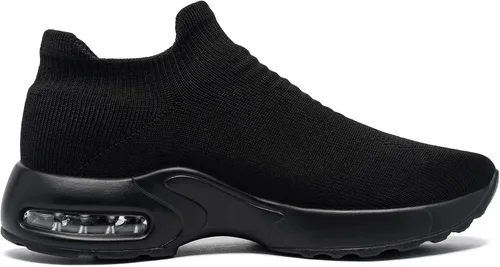 Miniatura 8 de LARNMERN Zapatos deportivos de punta de acero para mujer, zapatos de trabajo con puntera de seguridad, con amortiguación de aire, zapatos casuales