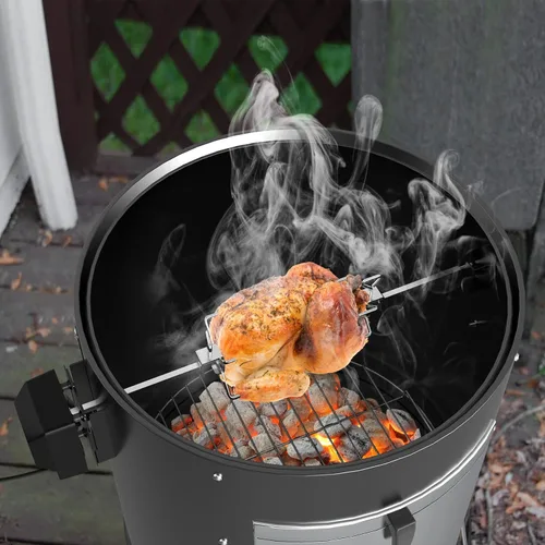 Miniatura 3 de onlyfire Kit de asador de barbacoa de acero inoxidable para cocina Weber WSM de 22 pulgadas, accesorios para cocinar al aire libre