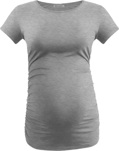 Miniatura 21 de Smallshow - Camiseta de maternidad para mujer, diseño de lados fruncidos, tipo túnica, prendas para el embarazo
