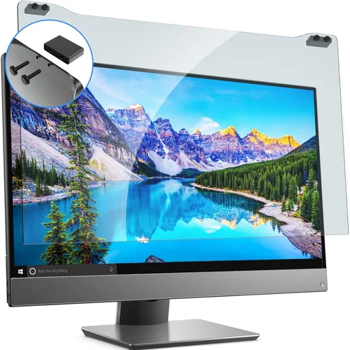 ZYY Diagonal - Protector de pantalla anti luz azul de 27 pulgadas para monitor (ancho 24 1/8 pulgadas x alto 14 pulgadas), filtro de bloqueo UV de