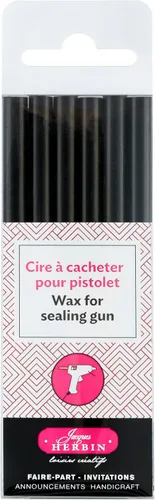 Miniatura 16 de Cera para pistola de pegamento Herbin - 4 3/4 de largo - Blanco blanco (Extra White)