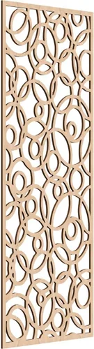 Miniatura 28 de Latrobe Paneles de pared decorativos de madera con calado, 9 3/8 pulgadas de ancho x 24 3/8 pulgadas de alto x 3/8 de alto, roble rojo rojo (Red Oak)