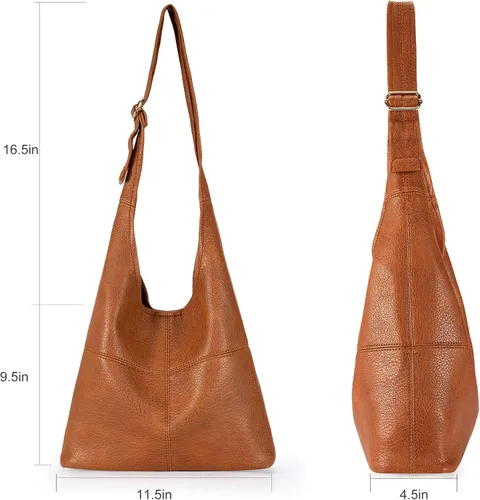 Miniatura 3 de Montana West - Bolso para mujer tipo hobo, ultra suave, plegable, con monedero