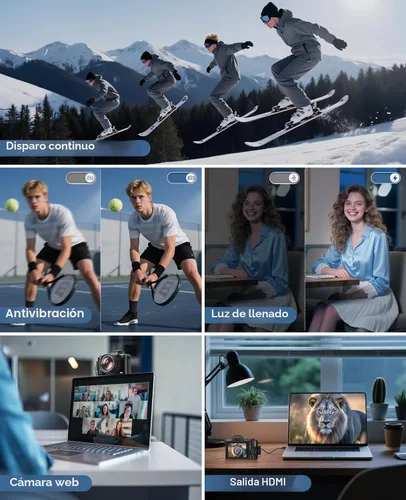 Miniatura 7 de Cámaras digitales 8K para enfoque automático de fotografía, actualización 2026 88MP WiFi profesional 16X Zoom cámara de fotografía con doble lente