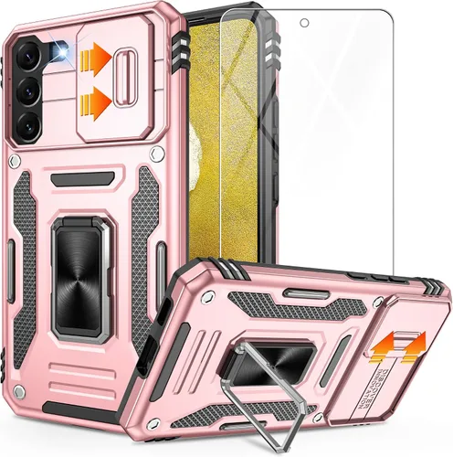 Miniatura 87 de Gritup para Samsung Galaxy S22 Funda con protectores de pantalla HD de 2 paquetes y cubierta deslizante para la cámara, protección contra caídas