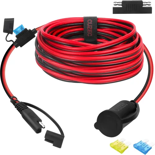 Miniatura 9 de CUZEC 1FT/1.0 ft 16AWG SAE a enchufe adaptador de enchufe enchufe con conector SAE (CU10400B)