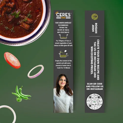 Miniatura 5 de Ceres Foods Indian Kashmiri Rogan Josh Instant Liquid Masala Salsa a fuego lento Famoso curry de cordero de Cachemira India Simplemente