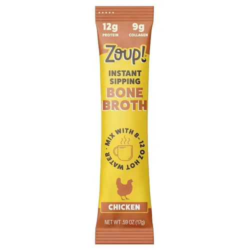 Miniatura 16 de Zoup! Mezcla de caldo de hueso para beber instantáneamente, apto para paleo y cetogénico, con 0.44 onzas de proteína, sin OMG, paquete de proteína