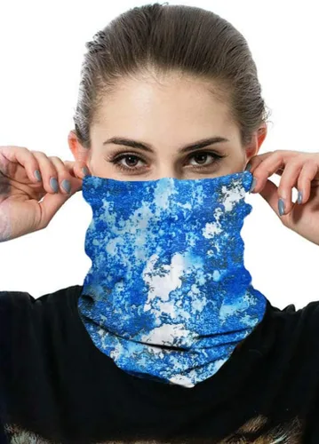 Bandana unisex multifuncional sin costuras, bufanda para el cuello, gorro, mascarilla para la cara. azul (blue sky)