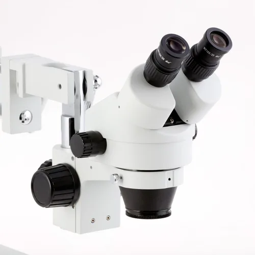 Miniatura 5 de AmScope SM-4BZ-80S Microscopio de zoom estéreo binocular profesional, ocular WH10x, aumento de 3.5X-90X, objetivo de zoom 0.7X-4.5X, anillo de luz