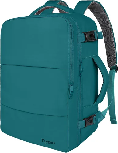 Miniatura 18 de Taygeer - Mochila de viaje para mujeres, mochila de cabina con puerto de carga USB y bolsa para zapatos, mochila TSA para laptop de 15.6 pulgadas