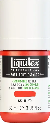 Miniatura 122 de Liquitex Professional Soft Body - Pintura acrílica, botella de 2 onzas (59 ml), blanco titanio Titanio Blanco