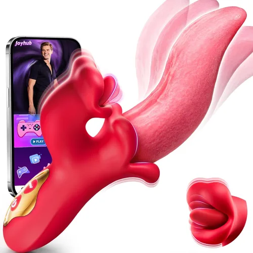 Toendi Vibrador de lengua de juguete para mujeres, juguetes sexuales, vibradores de punto G, consolador con 9 modos de vibración, 9 modos de