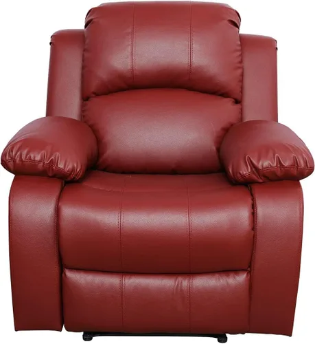 Miniatura 14 de Juego de muebles de sala de estar de cuero reconstituido con sofá reclinable, juego de sofá reclinable, silla de dos cuerpos, juegos de muebles