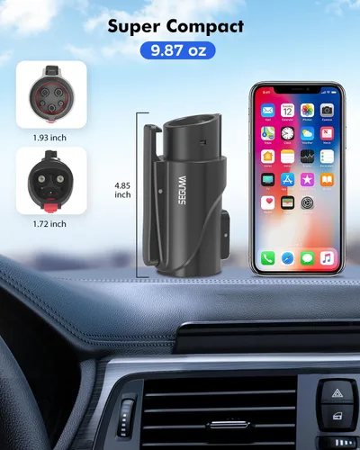 Miniatura 7 de Adaptador NACS a J1772, adaptador de carga de EV J1772 máximo de 80 amperios 250 V J1772 para cargador Tesla, compatible con conector de pared