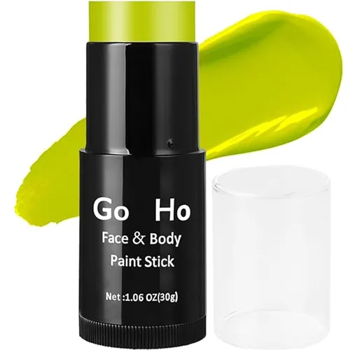 Miniatura 9 de Go Ho Barra de Pintura Facial Azul Mezclable en Crema (29.99 g), Pintura Corporal y Facial Azul Real de Cobertura Total para Adultos, Niños, Palo