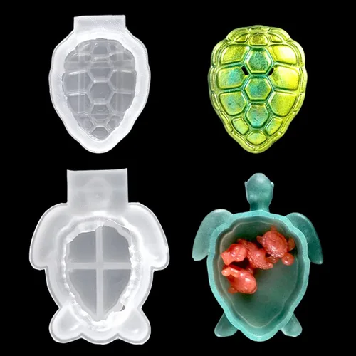 Miniatura 10 de Tarros de calabaza, molde de resina, caja de almacenamiento de Halloween, moldes de silicona, caja de joyería de calabaza, molde de fundición epoxi