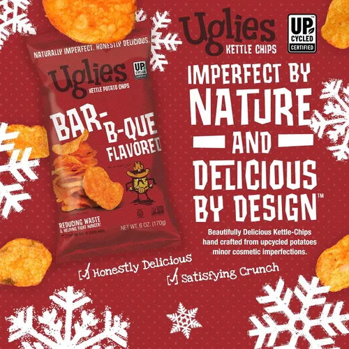 Miniatura 5 de UGLIES Patatas fritas cocidas en hervidor de agua, aperitivos sin gluten, patatas fritas Kosher, aperitivos sin OMG para niños u oficina, aperitivos