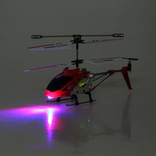 Miniatura 3 de GoolRC Helicóptero de control remoto, helicópteros RC S107/S107G, mini helicóptero de 3 canales con giroscopio para principiantes (rojo)