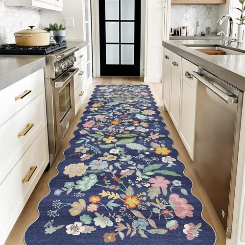Miniatura 138 de Alfombra lavable para pasillo - 2x7 alfombras de cocina, alfombra para entrada, alfombra vintage, suave, alfombra antideslizante para piso, alfombra