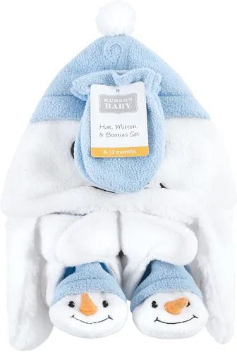 Miniatura 2 de Hudson Baby Conjunto de gorro de trampero, manoplas y botines para niña