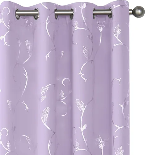 Miniatura 26 de BUHUA Cortinas Opacas de 63 Pulgadas de Largo, 2 Paneles con Aislamiento Térmico, Tratamiento de Ventana para Dormitorio, Cortinas Oscurecedoras
