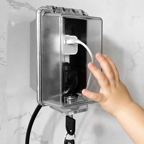 Caja de seguridad para bebé, cerradura de llave para una mejor prueba de niños pequeños, operación más fácil, instalación simple de 4 pasos con