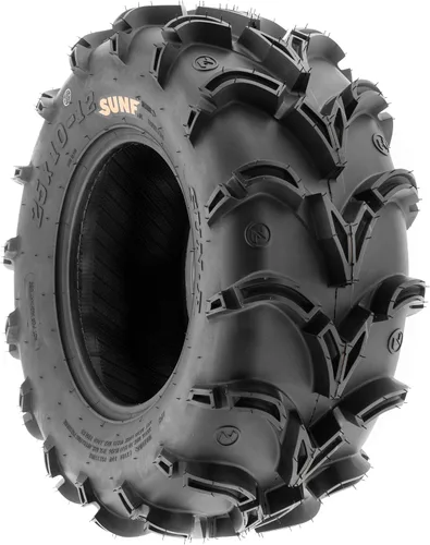 Miniatura 9 de Juego de 4 neumáticos SunF 25x8-12 delanteros y 25x10-12 traseros Deep Mud + Trail ATV UTV Off-Road Neumáticos, 6PR, sin cámara A050