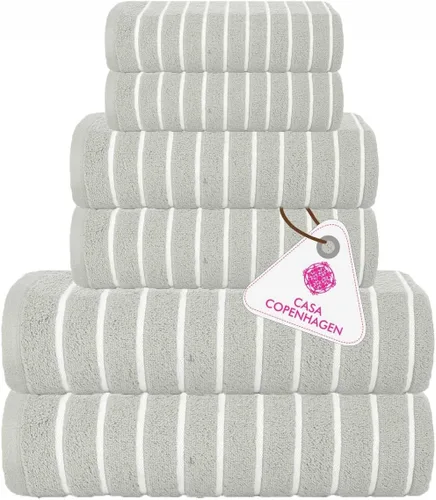 Miniatura 36 de CASA COPENHAGEN Prime Bar - Paquete de 12 toallas de 15 x 19 pulgadas, 100% algodón, altamente absorbentes y duraderas, toallas de cocina multiusos