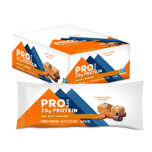 Miniatura 6 de PROBAR - Barra de PROTEÍNA, Café Crujiente, Sin OGM, Sin Gluten, Saludable, A Base de Plantas, Ingredientes de Alimentos Integrales, Energía Natural
