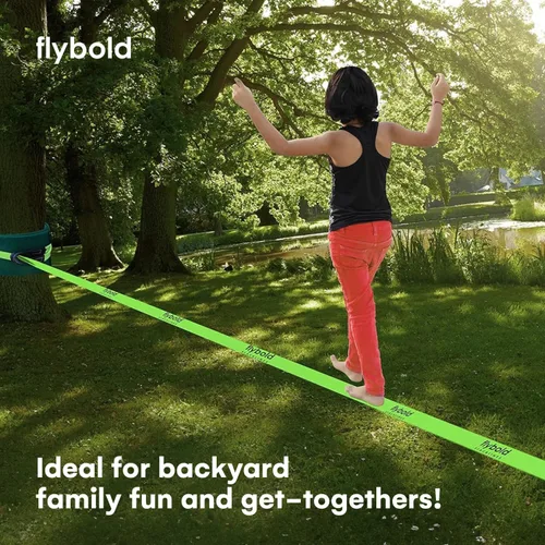 Miniatura 2 de Flybold Kit de eslingas de 17.4m - Eslingas para el patio trasero para niños y adultos con protectores de árboles, bolsa de transporte y broche