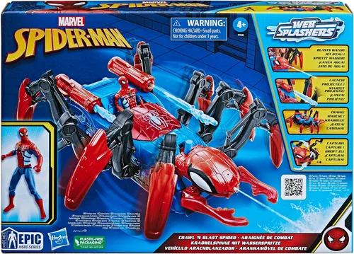 Miniatura 2 de Marvel Spider-Man Car Playset con función de explosión y figura de acción para niños a partir de 4 años