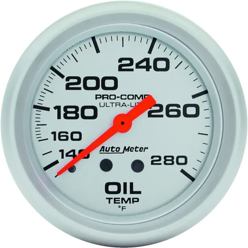 Miniatura 2 de Auto Meter Medidor mecánico de temperatura de aceite 4441 Ultra-Lite
