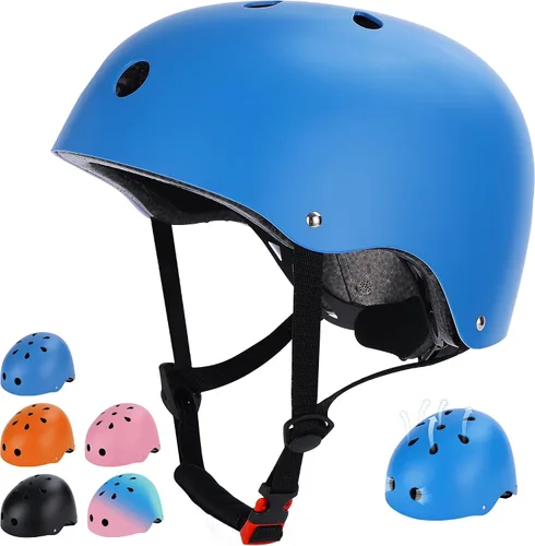 Miniatura 17 de Casco de bicicleta para niños, casco para niños y niñas de 1-3/2-4/3-5/5-8/8-14 años, ajuste ajustable y ligero, seguridad multideportiva
