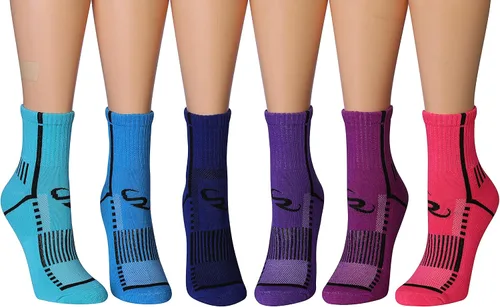 Miniatura 5 de RONNOX 12 pares de calcetines para correr y deportes atléticos para mujer