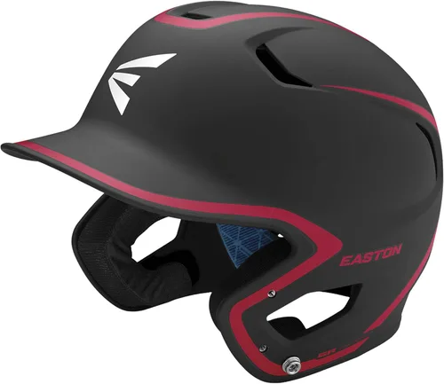 Miniatura 10 de Easton Z5 2.0 - Casco de bateo de béisbol Incluye protector de mandíbula reversible Negro