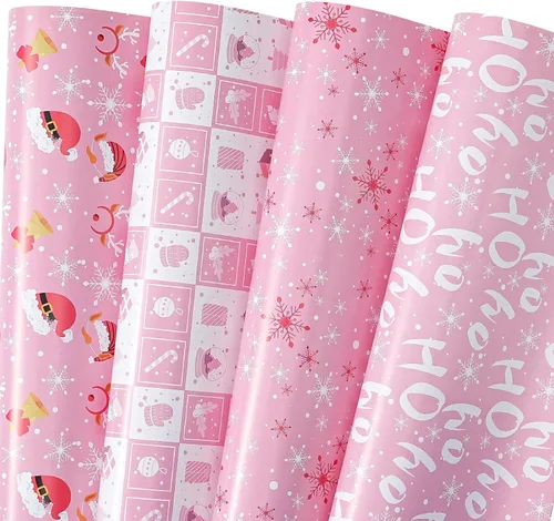Miniatura 9 de Papel de regalo plegado negro, blanco y dorado, diseño mate, estrellas, rayas, ondulaciones, cuadros para cumpleaños, Navidad, graduaciones, bodas