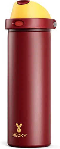 Miniatura 34 de Botella de agua aislada de 40 onzas con popote, botella de agua de metal de acero inoxidable con tapa 2 en 1, a prueba de fugas, fría durante 24