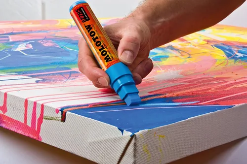 Miniatura 9 de Molotow ONE4ALL - Marcador de pintura acrílica, 0.059 in, rojo tráfico, 1 cada uno (127.402)