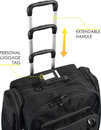 Miniatura 4 de Cressi Strong Capacity Roller Luggage Bag with Backpack Straps - Moby 5 designed in Italy