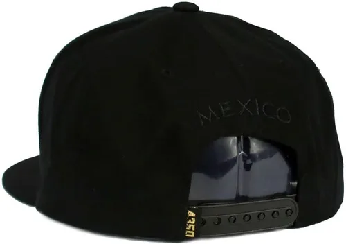 Miniatura 5 de Mexico Sombrero Metálico Dorado Federal Logo Mexican Eagle Aguila El Snapback Flat Bill Gorra De Béisbol